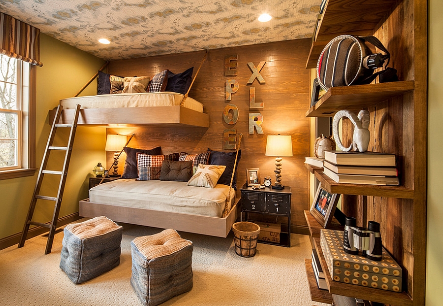 Space-saving-beds-and-brilliant-lighting-revamp-the-aura-of-the-rustic-bedroom